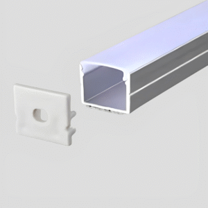 Perfil Aluminio Natural Sobreponer