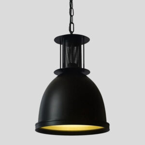 Lámpara suspendida acabado negro