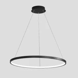 Luminaria Aro Suspendido Negro