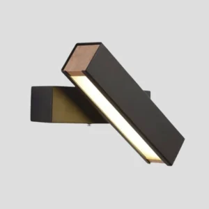 Luminaria Negro Madera LED