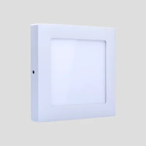 Flat panel cuadrado sobreponer acabado blanco 6W
