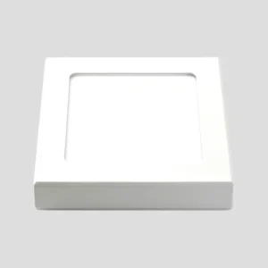 Flat panel cuadrado sobreponer acabado blanco 18W