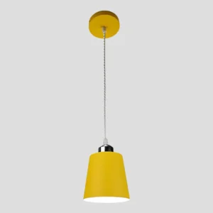 Lámpara Colgante Cónica Amarillo