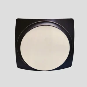 Luminaria sobreponer color negro vidrio