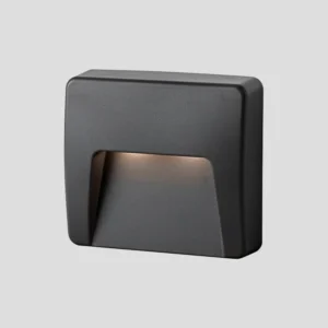 Lámpara sobrepuesta IP65 color negro