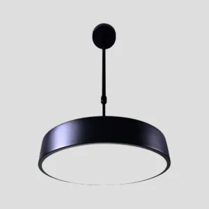 Lámpara LED suspendida metal color negro