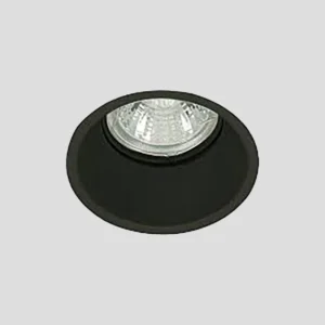 Ojo de buey para empotrar en tablayeso color negro