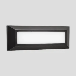 Lámpara de pared exterior LED acabado negro