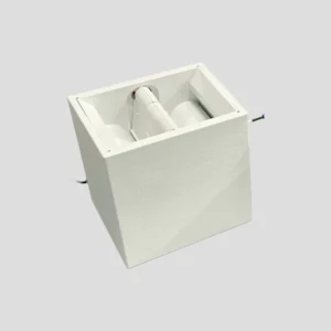 Lámpara doble cara minicubo color blanco